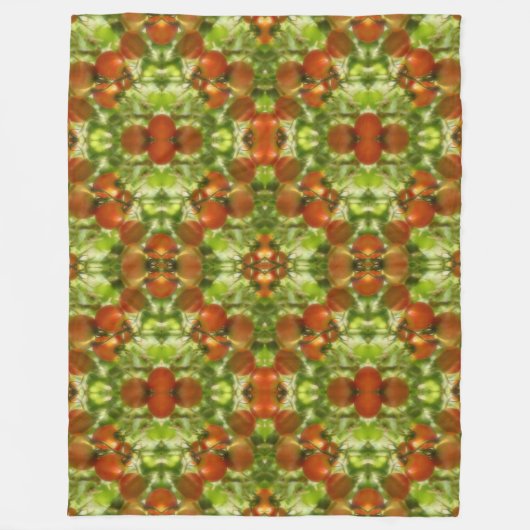 Garden Cherry Tomatoes Abstract Fleece Deken (Voorkant)