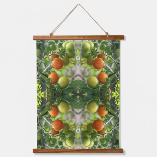Garden Cherry Tomatoes Abstract Nature     Hangend Wandkleed (Voorkant)