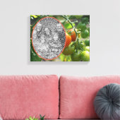 Garden Cherry Tomatoes Creëer Uw eigen foto Canvas Afdruk (Insitu (Woonkamer))