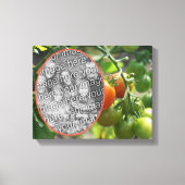 Garden Cherry Tomatoes Creëer Uw eigen foto Canvas Afdruk (Voorkant)