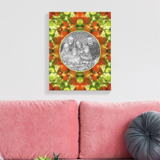Garden Cherry Tomatoes Lijst Creëer Uw eigen foto Canvas Afdruk (Insitu (Woonkamer))
