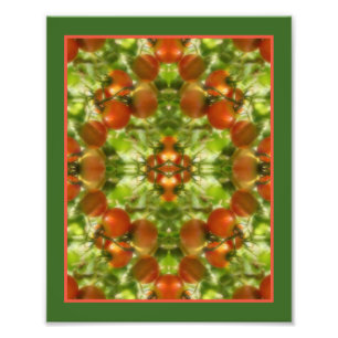Garden Cherry Tomatoes Natuur Mirror Abstract 8x10 Foto Afdruk