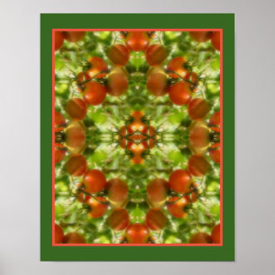 Garden Cherry Tomatoes Natuur Mirror Abstract Poster