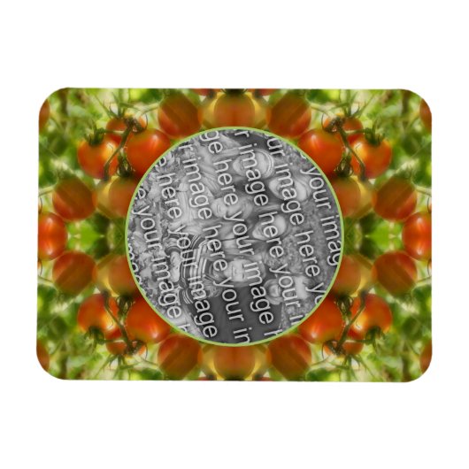 Garden Cherry Tomatoes Natuur Voeg je eigen foto t Magneet (Horizontaal)