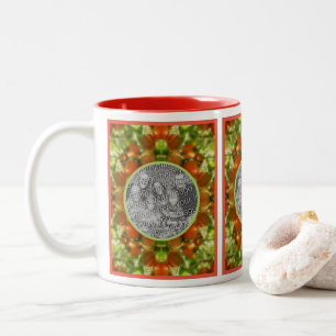 Garden Cherry Tomatoes Natuur Voeg je eigen foto t Tweekleurige Koffiemok