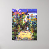 Garden Claude Monet Summer Sunflower Flowers Canvas Afdruk (Voorkant)