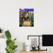 Garden Claude Monet Summer Sunflower Flowers Poster (Thuiskantoor)