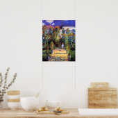 Garden Claude Monet Summer Sunflower Flowers Poster (Keuken)
