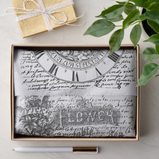 Garden Clock Tissuepapier (Geschenk)