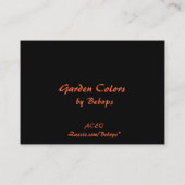 Garden Colors ATC Visitekaartje (Achterkant)