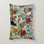 Garden Companions – Floral Cats in Bloom Accent Kussen (Voorkant(Verticaal))