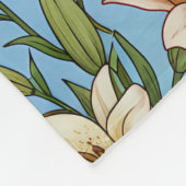 Garden Companions – Floral Cats in Bloom Fleece Deken (Hoek)