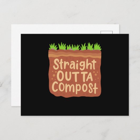 Garden Compost Gift Briefkaart (Voorkant / Achterkant)