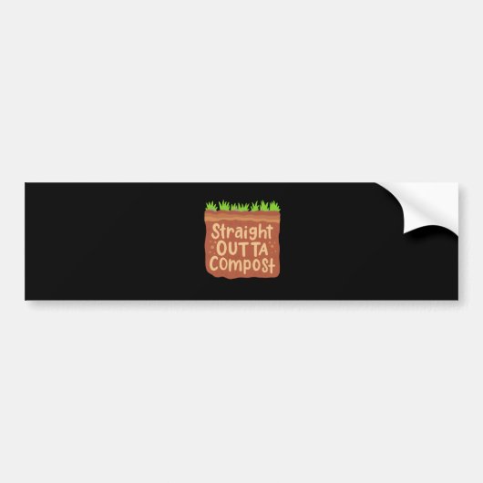 Garden Compost Gift Bumpersticker (Voorkant)