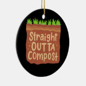 Garden Compost Gift Keramisch Ornament (Rechts)