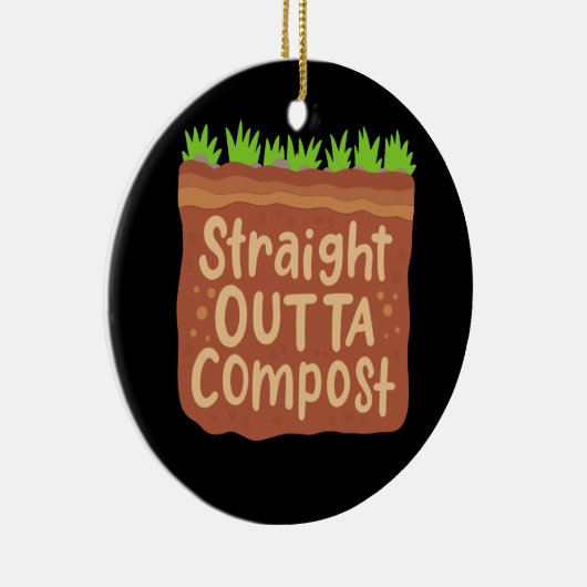 Garden Compost Gift Keramisch Ornament (Rechts)