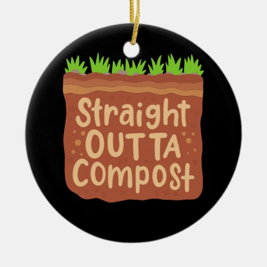 Garden Compost Gift Keramisch Ornament (Voorkant)