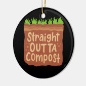 Garden Compost Gift Keramisch Ornament (Links)