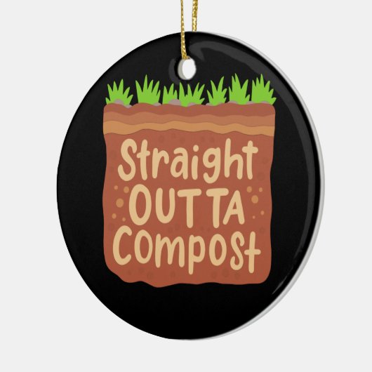 Garden Compost Gift Keramisch Ornament (Links)