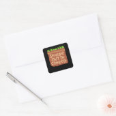Garden Compost Gift Vierkante Sticker (Envelop)