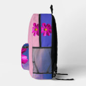 Garden Cosmos, the everyday or school backpack.  Bedrukte Rugzak (Rechts)