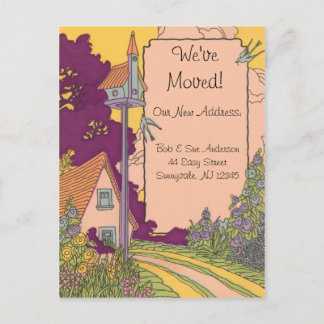 Garden Cottage Nieuw Adres Briefkaart