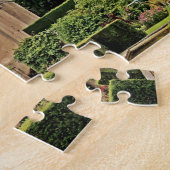 Garden Crathes Castle, Scottish Burnett Clan Legpuzzel (Zijkant)