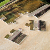 Garden Crathes Castle, Scottish Burnett Clan Legpuzzel (Zijkant)