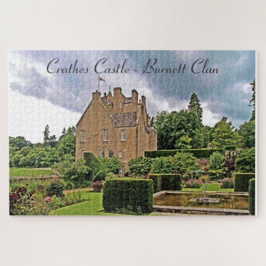 Garden Crathes Castle, Scottish Burnett Clan Legpuzzel (Horizontaal)