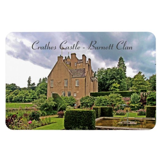 Garden Crathes Castle, Scottish Burnett Clan Magneet (Horizontaal)