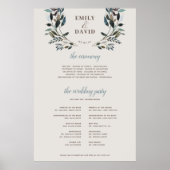 Garden Crest | Eggshell | Ondertekening Ceremprogr Poster (Voorkant)