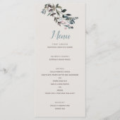 Garden Crest | Eggshell | Trouwscript Menu (Voorkant)