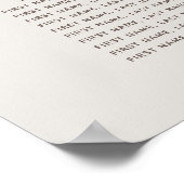 Garden Crest | Eggshell | Weddenschappen Poster (Hoek)