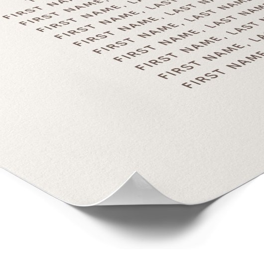 Garden Crest | Eggshell | Weddenschappen Poster (Hoek)