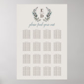 Garden Crest | Eggshell | Weddenschappen Poster (Voorkant)