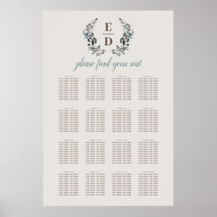 Garden Crest   Eggshell   Weddenschappen Poster
