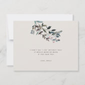 Garden Crest Eierschaal Bruidsmeisje Bloemenmeisje Kaart (Achterkant)