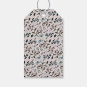 Garden Crest | Mauve Floral Wedding Bedankt Cadeaulabel (Achterkant)