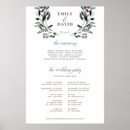 Garden Crest | Onderteken van het programma White  Poster