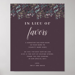 Garden Crest | Paarse donorliefdadigheidsinstellin Poster