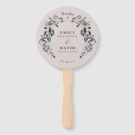 Garden Crest | Programma van de Paarse bruiloft Ma Handwaaier