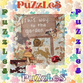 Garden Critters Teken deze weg naar de tuin Legpuzzel