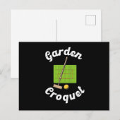 Garden Croquet Sport Croquet Player Gift Briefkaart (Voorkant / Achterkant)