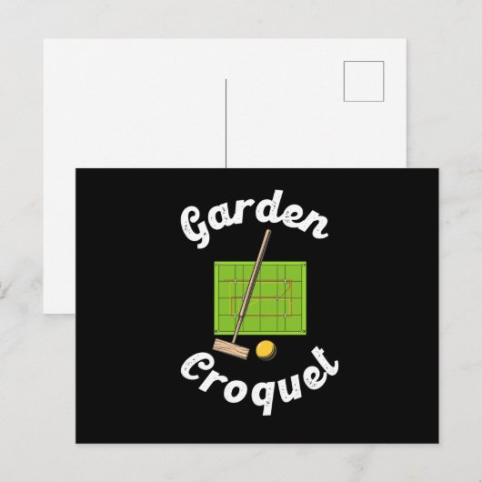 Garden Croquet Sport Croquet Player Gift Briefkaart (Voorkant / Achterkant)