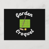 Garden Croquet Sport Croquet Player Gift Briefkaart (Voorkant)