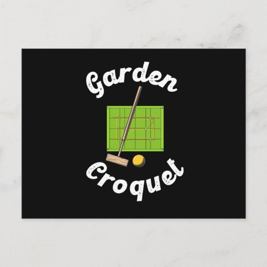 Garden Croquet Sport Croquet Player Gift Briefkaart (Voorkant)