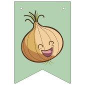 Garden Cutie Smiling Groenten Baby shower Vlaggetjes (Eerste vlag)