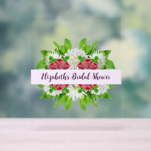 Garden Dahlia Vrijgezellenfeest Acryl Bord