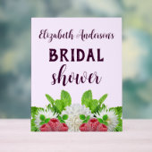 Garden Dahlia Vrijgezellenfeest Acryl Bord (Neutraal)