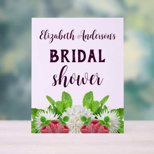 Garden Dahlia Vrijgezellenfeest Acryl Bord (Neutraal)